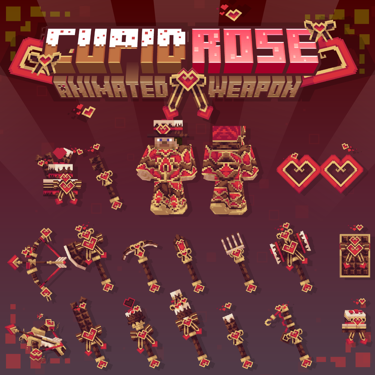 Cupid Rose Animated Weapon Set preview image