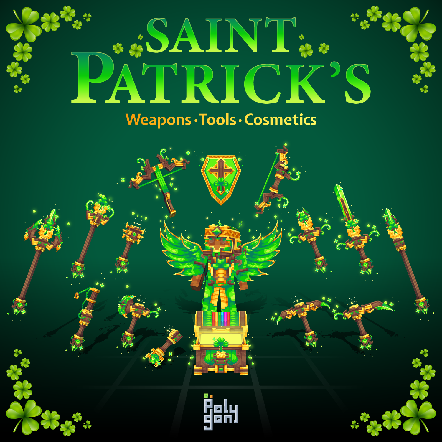 Saint Patrick's Animated Weapons and Tools Set (64x) preview image