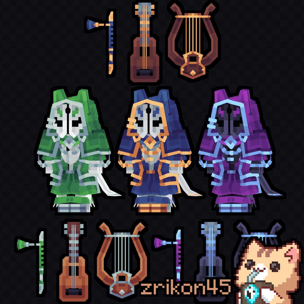 Bard Armor & Weapon Pack preview image