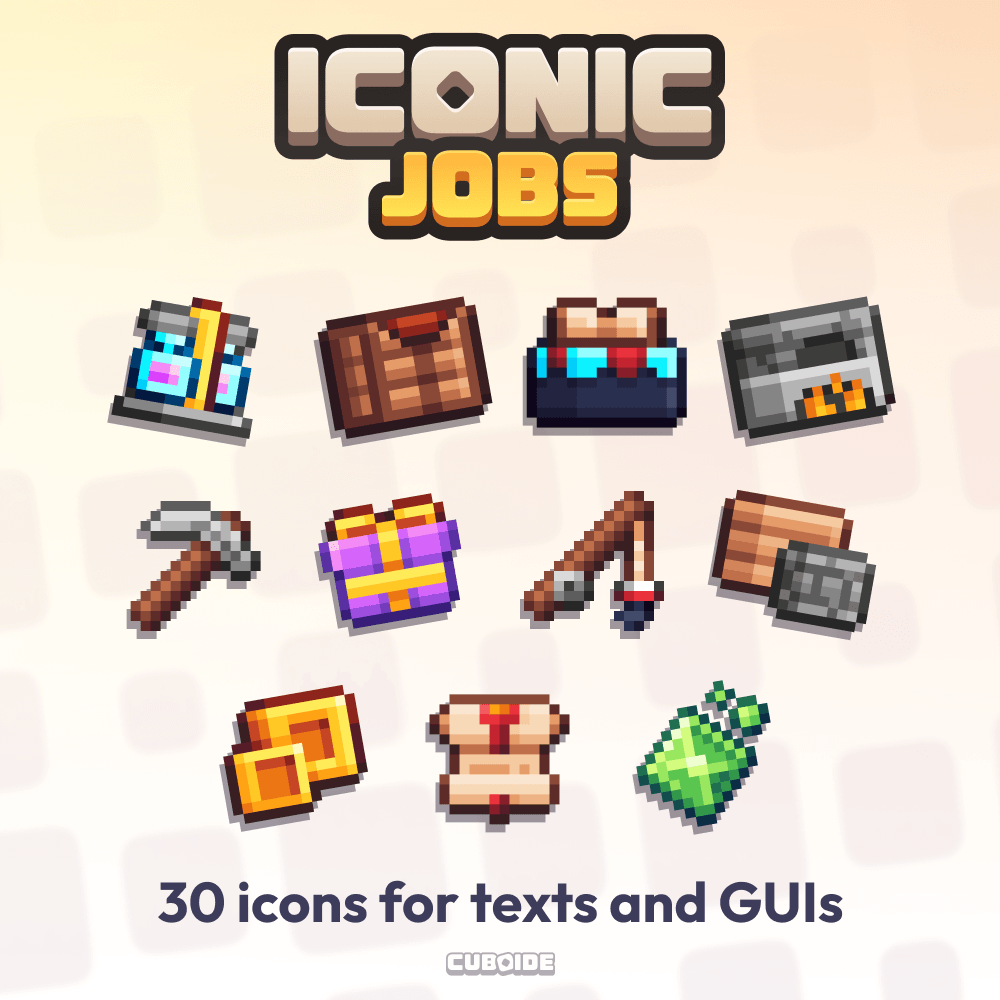 Iconic Jobs - 30 job icons preview image